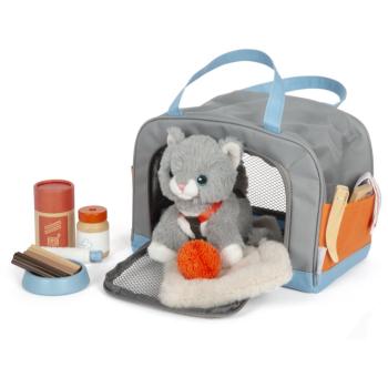 Small foot by Legler Small Foot Plush Cat Care Set Animals Pastel plyšová hračka 2y+ 1 ks