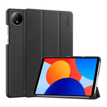 ENKAY LEATHER Zaklápací obal pre Xiaomi Redmi Pad SE 8.7 čierny