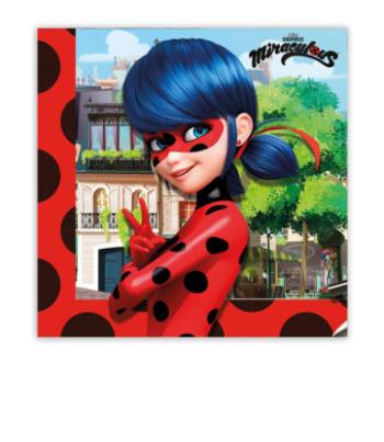 Procos Ubrousky - Miraculous Ladybug 33 x 33 cm 20 ks