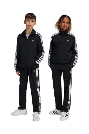 Detské tepláky adidas Originals FIREBIRD PANTS čierna farba, s nášivkou, IY9805