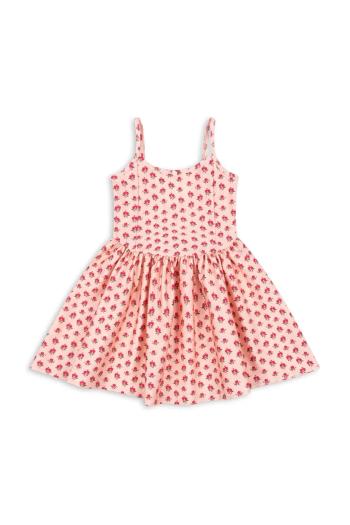 Dievčenské šaty Konges Sløjd MOUSSE DRESS ružová farba, mini, áčkový strih, KS103201