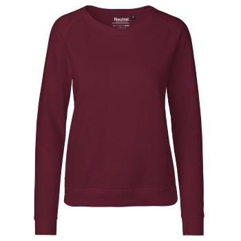 Neutral Dámska mikina z organickej Fairtrade bavlny - Bordeaux | M