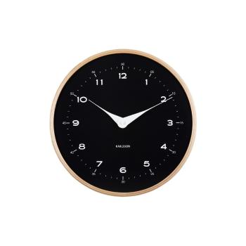Karlsson 5995BK dizajnové nástenné hodiny čierna, pr. 30 cm