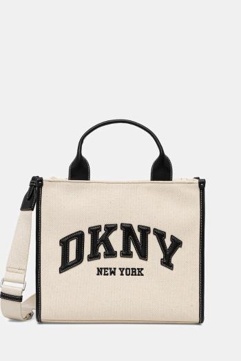 Bavlnená taška Dkny béžová farba, R52AGR57