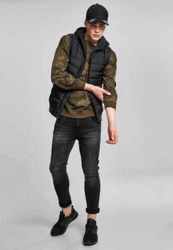 Urban Classics Small Bubble Hooded Vest blk/blk - M