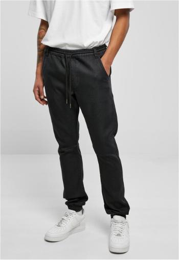 Urban Classics Knitted Denim Jogpants realblack washed - M