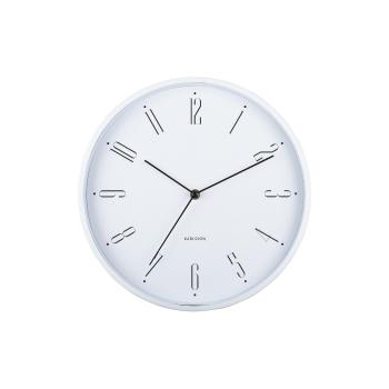 Karlsson 5988WH dizajnové nástenné hodiny biele,priemer 30 cm