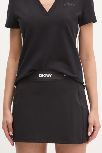 Sukňa Dkny čierna farba, mini, puzdrová, DP5K1010