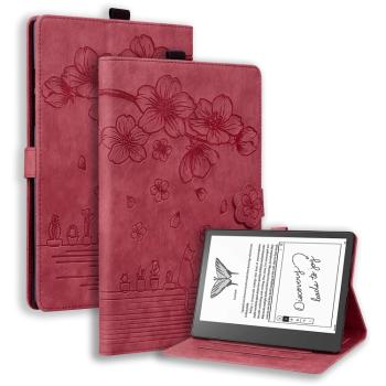 ART FLOWER Zaklápacie puzdro Amazon Kindle Scribe 2022 červené