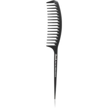 Janeke Carbon Fibre Fashion Comb with a long tail and wavy frame hrebeň na vlasy 21,5 x 3 cm