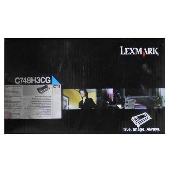 Lexmark originál toner C748H3CG, cyan, 10000str., C748, Lexmark C748de, C748dte, C748e, O, azurová