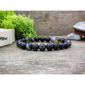 Bőség achát ásvány karkötő