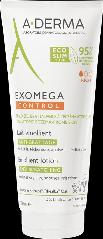 A-DERMA Exomega Control Emolienčné mlieko pre suchú kožu so sklonom k atopii 200 ml