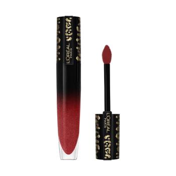 L'oréal  Signature Lacquered Liquid Lipstick - 321 Be Fiery  Líčenie obočia Červená