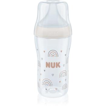 NUK Perfect Match fľaša s kontrolou teploty White 260 ml