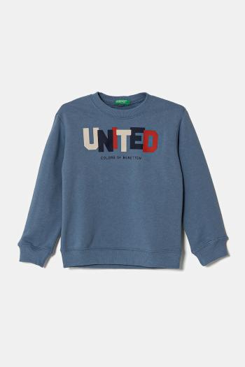 Detská bavlnená mikina United Colors of Benetton s potlačou, 3J70G10HW