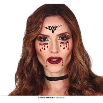 Nalepovacie kamienky na tvár – vampír – halloween (8434077158098)