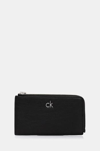 Peňaženka Calvin Klein dámska, čierna farba, LV04F1032G