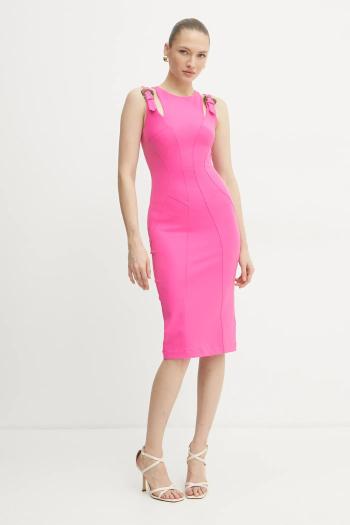 Šaty Versace Jeans Couture ružová farba, mini, priliehavá, 78HAO913 N0356