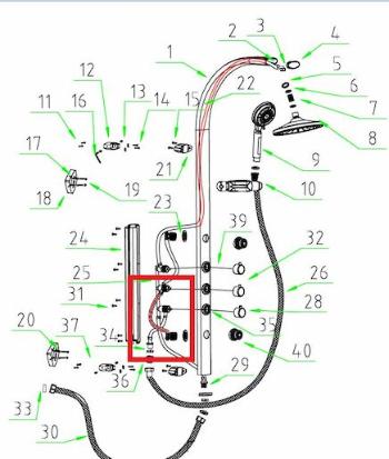 ND Anima Easyshower propojovací hadička 4 NDESHAD4