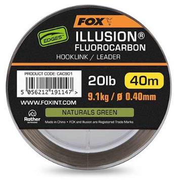 Fox fluorocarbon edges illusion hooklink/leader naturals green 40 m - 0,40 mm 9,1 kg