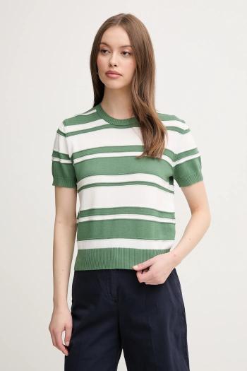 Bavlnený sveter United Colors of Benetton zelená farba, ľahké, 1294E10D0