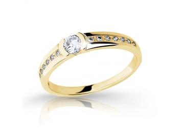 Cutie Diamonds Prsteň zo žltého zlata s diamantmi DZ6708-2106-10-X-1 54 mm