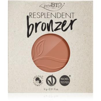 puroBIO Cosmetics Resplendent bronzer náhradná náplň odtieň 03 Beige Brown 9 g