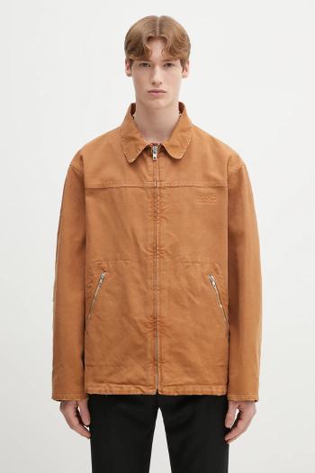 Bavlnená košeľa MM6 Maison Margiela hnedá farba, prechodná, SH0AM0048