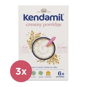 3x KENDAMIL Kaša mliečna krémová ovsená (150 g), 6m+