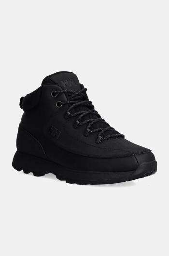 Topánky Helly Hansen Forester Sport pánske, čierna farba, jemne zateplené, 12032