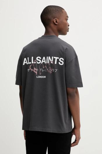 Bavlnené tričko AllSaints AMORE pánske, biela farba, s potlačou, M010PC