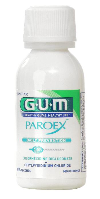 GUM PAROEX ústní voda (výplach, CHX 0,06 % + CPC 0,05 %), 30 ml