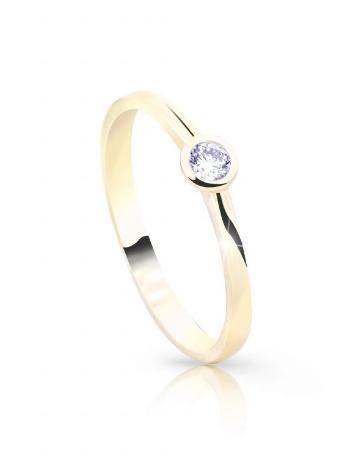 Cutie Diamonds Zásnubný prsteň zo žltého zlata s diamantom DZ8006-10-X-1 61 mm