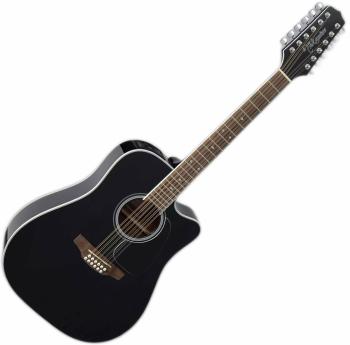 Takamine GD38CE Black 12-strunová elektroakustická gitara