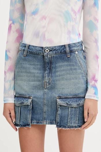Rifľová sukňa Karl Lagerfeld Jeans mini, rovný strih, A3W12008