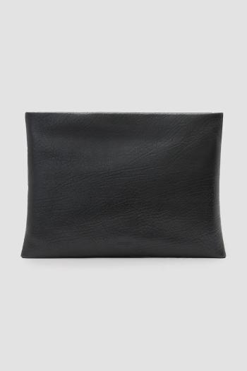 Kožená listová kabelka AllSaints BETTINA čierna farba, W126XC