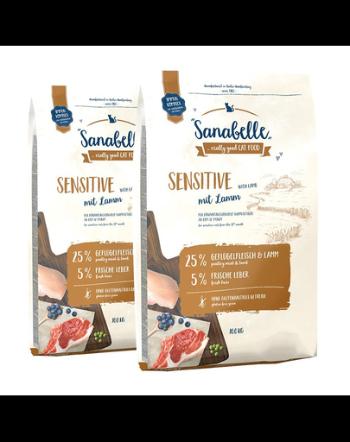 SANABELLE Hrana uscata cu miel pentru pisici Sensitive 20 kg (2 x 10 kg)