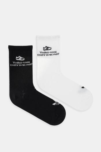 Ponožky adidas Originals 2-pak čierna farba, JC8683