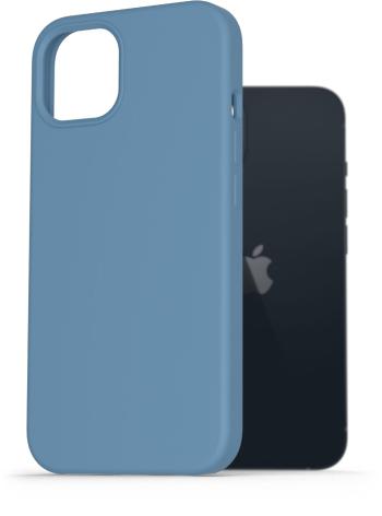 Telefon tok AlzaGuard Premium Liquid Silicone Case iPhone 13 kék tok