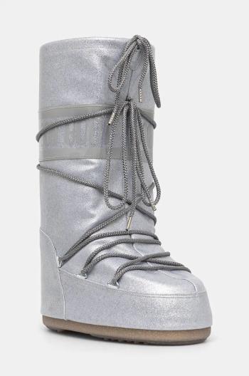Snehule Moon Boot MB ICON GLITTER strieborná farba, 80D1402850 H001