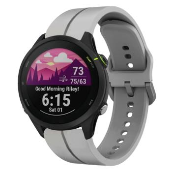 SILICONE Vymeniteľný remienok pre Garmin Forerunner 255 Music šedý