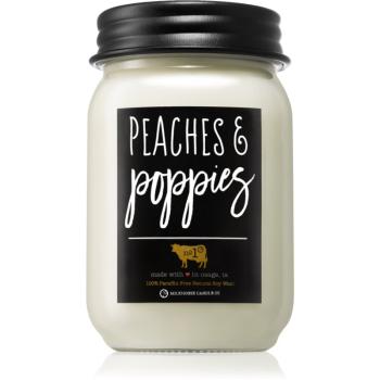 Milkhouse Candle Co. Farmhouse Peaches & Poppies vonná sviečka Mason Jar 368 g