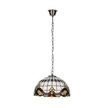 Závesná lampa Marsala 30 Patina 1X60 E27 Tienidlo z farebného skla