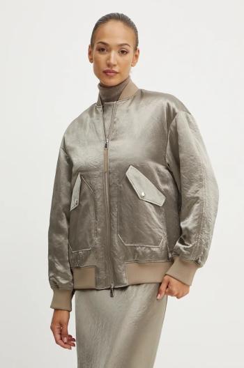 Bunda Max Mara Leisure dámsky, zelená farba, prechodná, 2426486048600