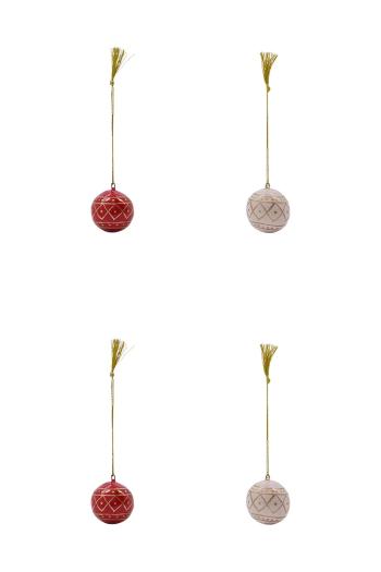 House Doctor karácsonyfadíszek HDMach 4 cm 4 db