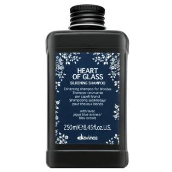 Davines Heart Of Glass Silkening Shampoo posilujúci šampón pre farbené, chemicky ošetrené a zosvetlené vlasy 250 ml