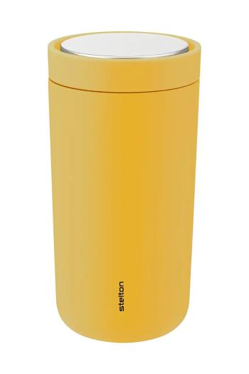 Termo hrnček Stelton To Go Click 200 ml béžová farba
