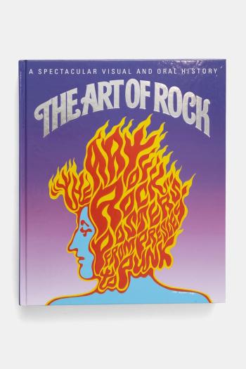 Kniha home & lifestyle Art of Rock by Paul Grushkin, English fialová farba