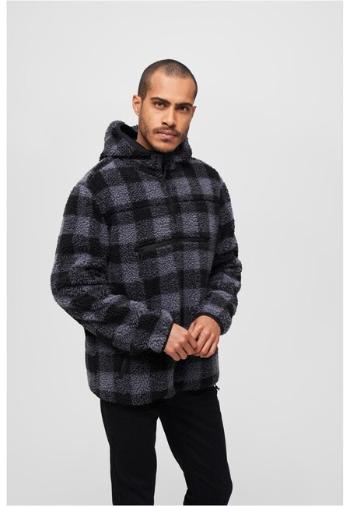 Brandit Teddyfleece Worker Pullover Jacket black/grey - S